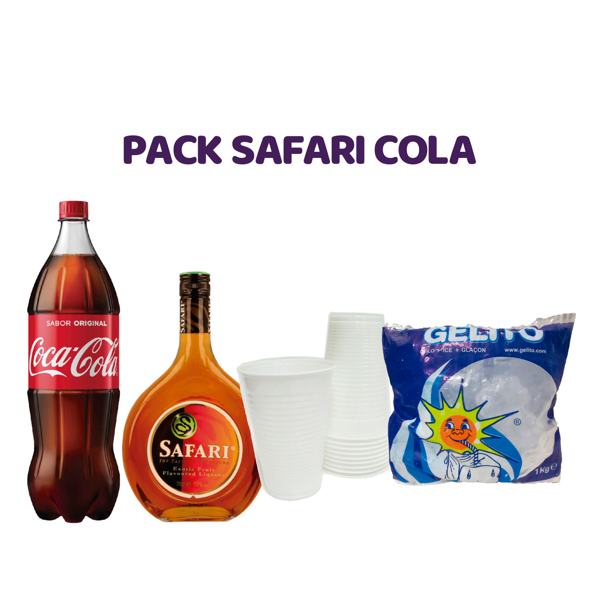 safari com cola